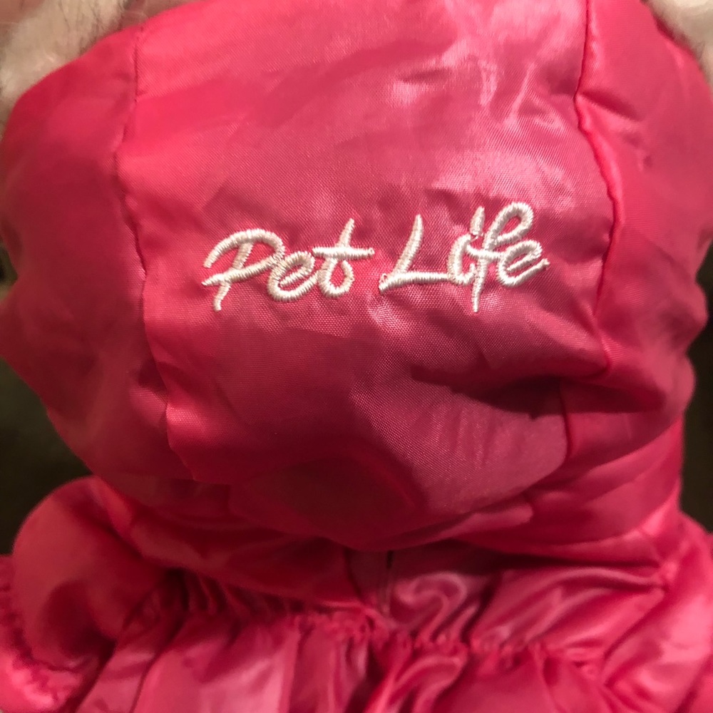 Pet Life Dog Coat, size small in pink.